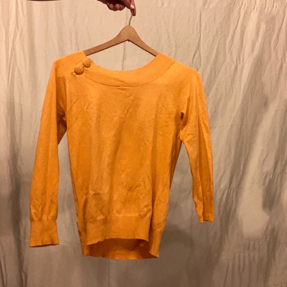 Banana Republic Yellow 2-Button Sweater